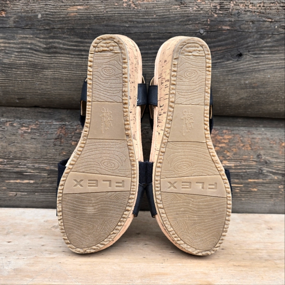 Life Stride NEW Mexico Modern Coastal Minimalist Cork Wedge Comfort Sandal 7M - Picture 15 of 16